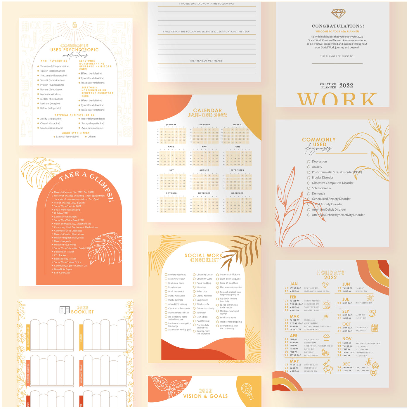 Social Work Creative Planner | Polka Dot Dreams Cover